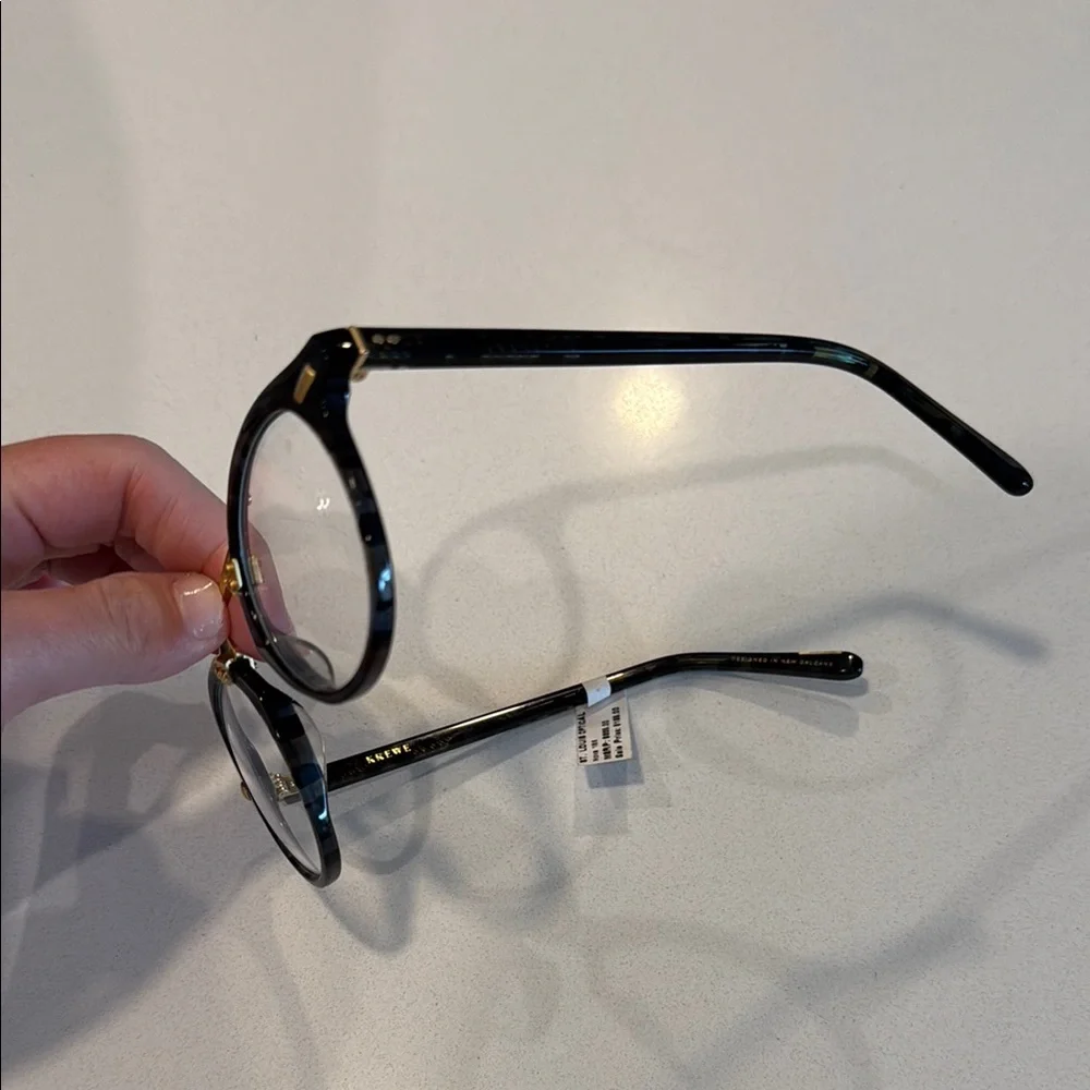 KREWE Black and Gold Glasses - Picture 2 of 6